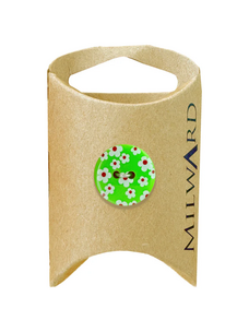 Milward Green MGB254-13/16“ Nylon 2-hole Neon Floral Button