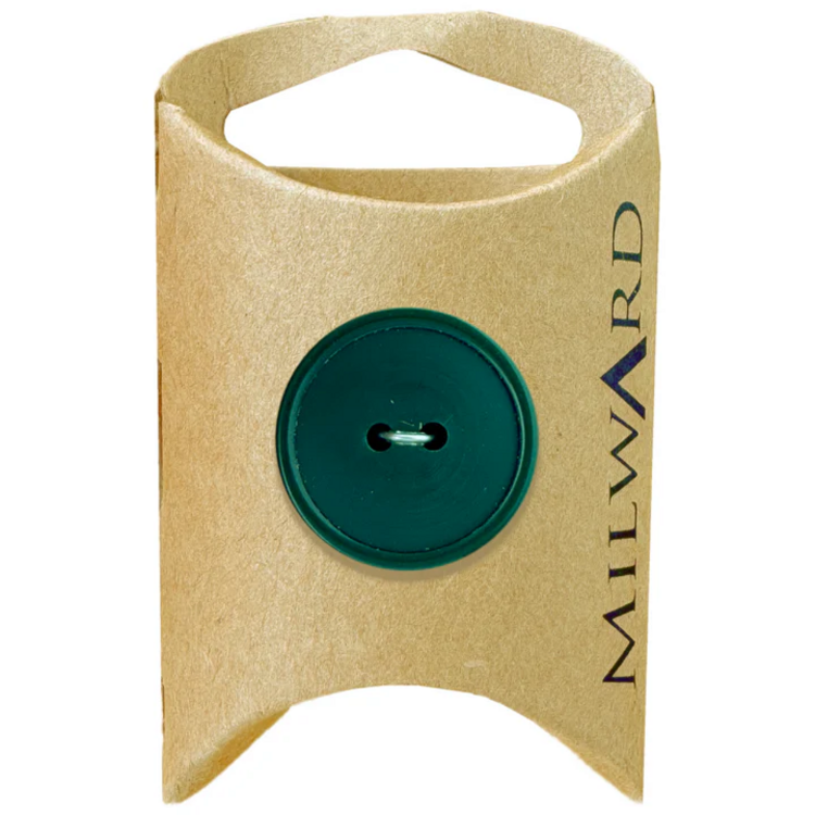 Milward Green MGB270-1“ Nylon 2-hole Basic Button