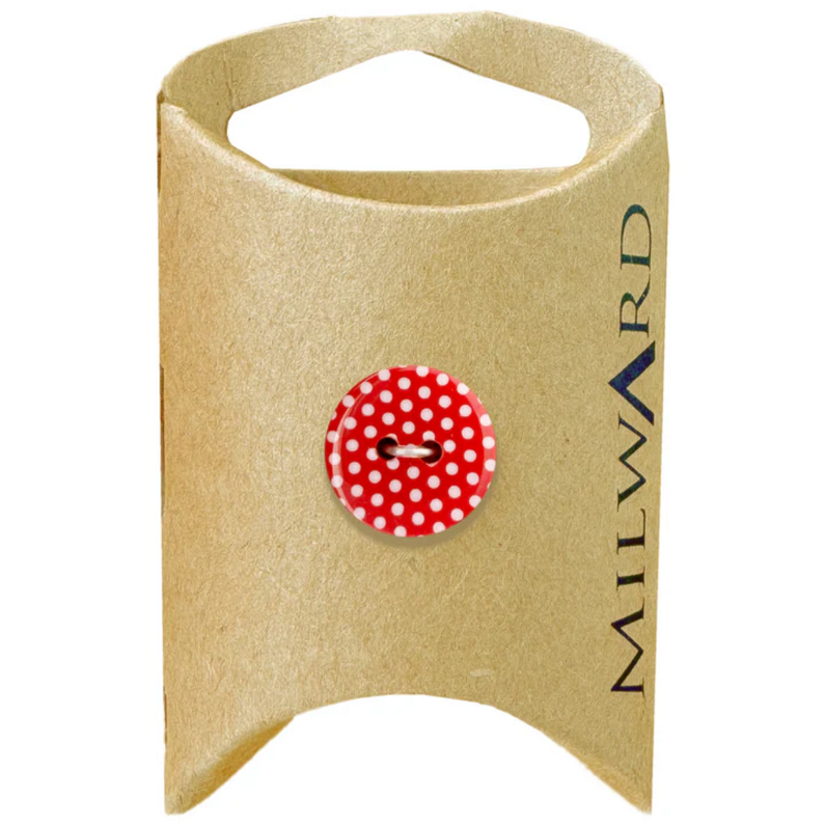 Milward Green MGB384-11/16“ Nylon 2-hole Polka Dot Button