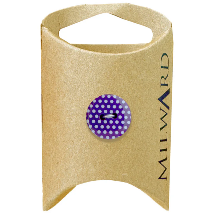 Milward Green MGB385-11/16“ Nylon 2-hole Polka Dot Button