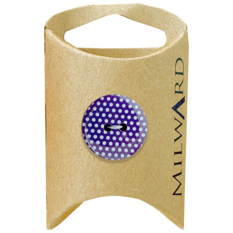 Milward Green MGB387-14/16“ Nylon 2-hole Polka Dot Button