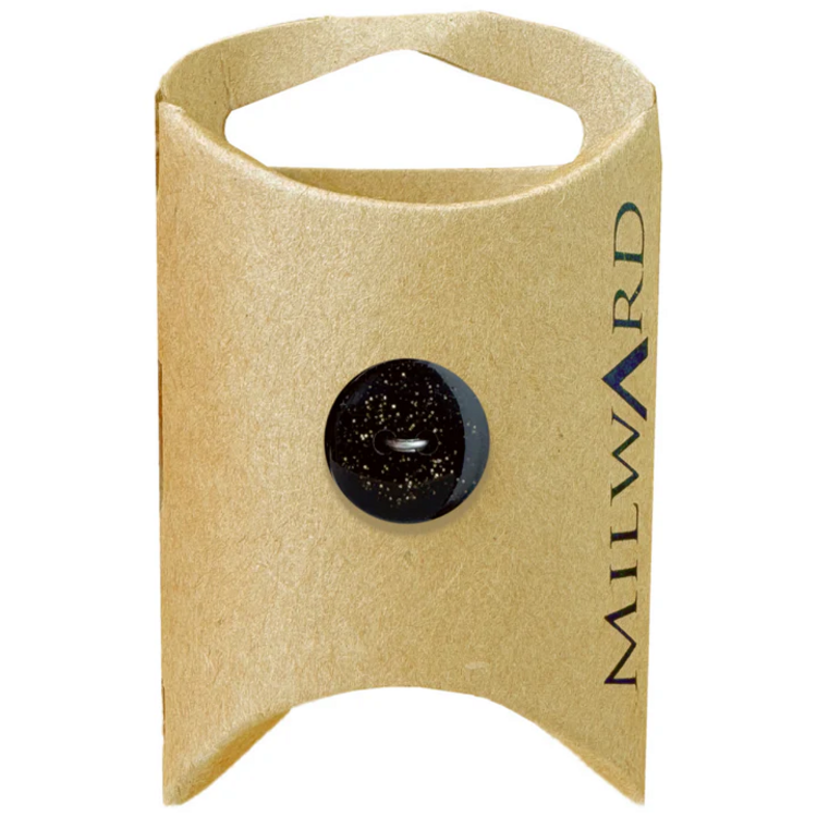 Milward Green MGB469-11/16“ Polyester 2-hole Gold Glitter Button