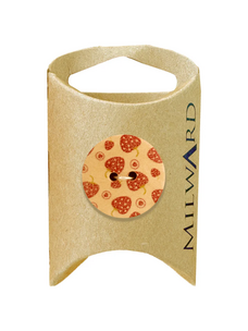 Milward Green MGB500-1 1/16“ Wooden 2-hole Strawberry Button