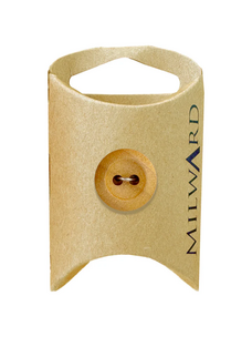 Milward Green MGB514-13/16“ Wooden 2-hole Rimmed Button