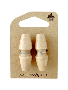 Milward Green MGB515-1 9/16“ Wooden Backless Toggle Button
