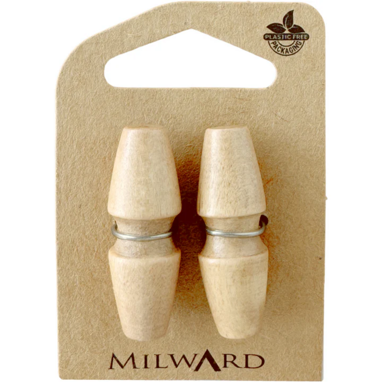 Milward Green MGB515-1 9/16“ Wooden Backless Toggle Button