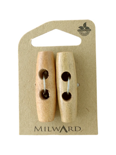 Milward Green MGB520-1 10/16“ Wooden 2-hole Toggle Button