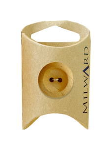 Milward Green MGB522-1“ Wooden 2-hole Rimmed Button