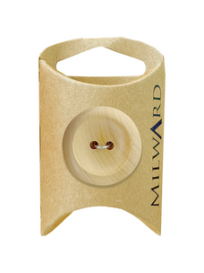 Milward Green MGB523-1 3/16“ Wooden 2-hole Rimmed Button