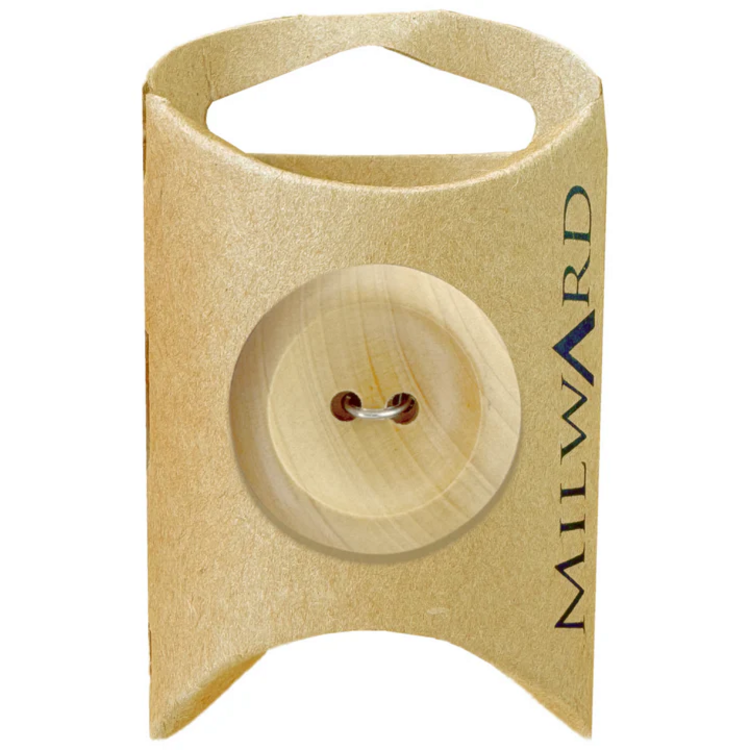 Milward Green MGB523-1 3/16“ Wooden 2-hole Rimmed Button
