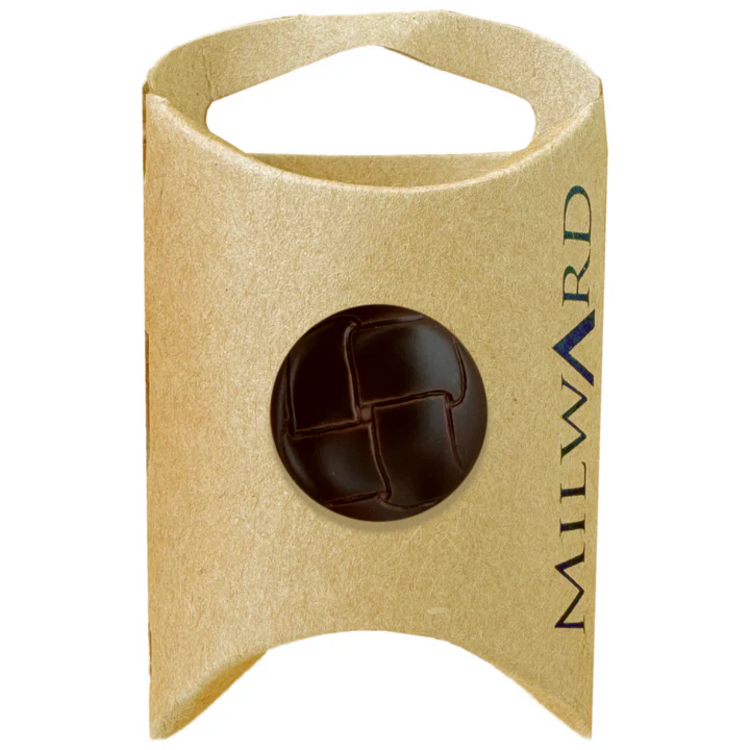 Milward Green MGB524-14/16“ Abs Shank Faux Leather Button