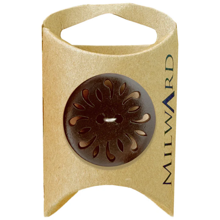 Milward Green MGB532-1 4/16“ Polyester 2-hole Die Cut Button