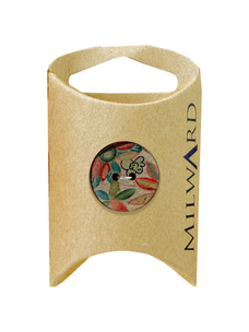 Milward Green MGB537-14/16“ Coconut 2-hole Printed Button