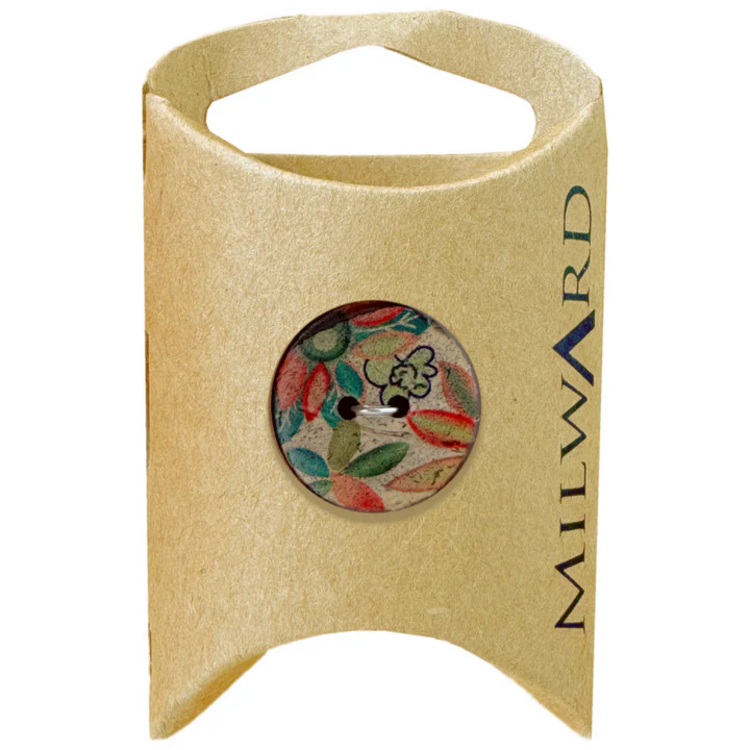 Milward Green MGB537-14/16“ Coconut 2-hole Printed Button