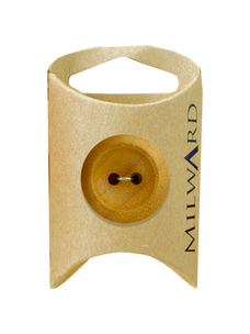 Milward Green MGB541-1 2/16“ Wooden 2-hole Rimmed Button