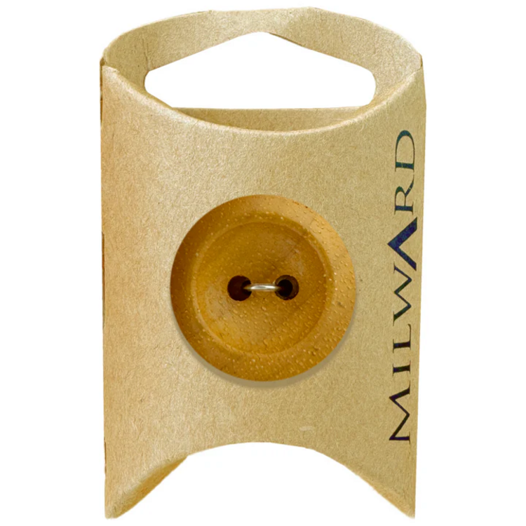 Milward Green MGB541-1 2/16“ Wooden 2-hole Rimmed Button