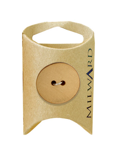 Milward Green MGB575-1“ Wooden 2-hole Natural Button