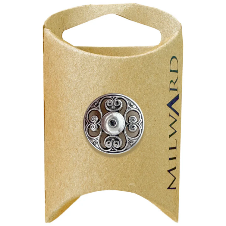 Milward Green MGB580-13/16“ Metal Shank Filigree Button