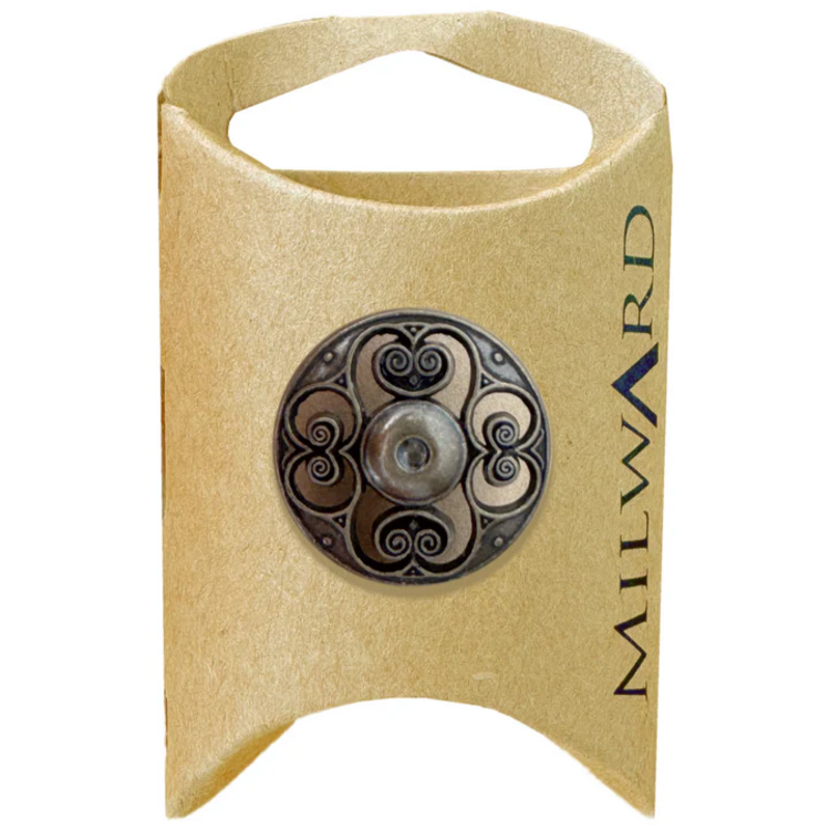 Milward Green MGB587-1“ Metal Shank Filigree Button