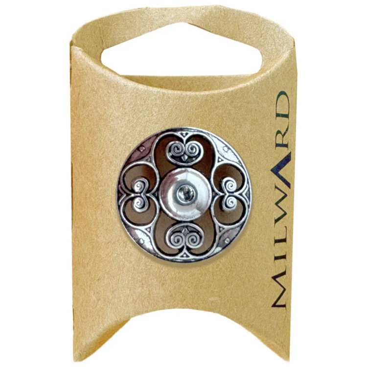 Milward Green MGB586-1“ Metal Shank Filigree Button