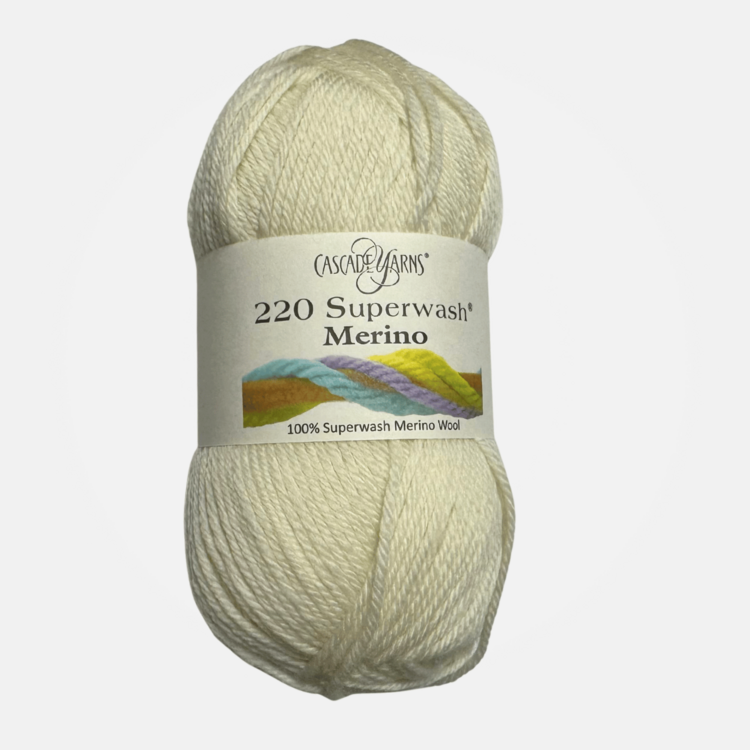 Cascade Yarns 220 Superwash Merino | 01 (Cream)