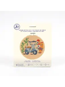 DMC Blue Vespa Cross Stitch Kit