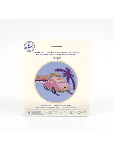 DMC Pink Beetle Cross Stitch Kit