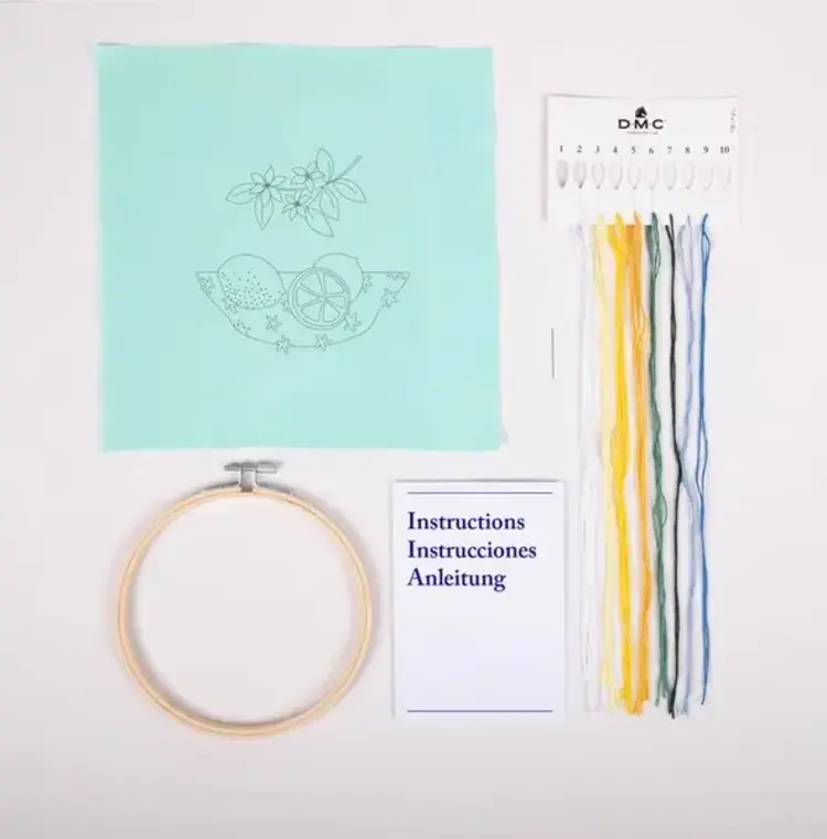 DMC Lemons Embroidery Kit