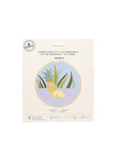 DMC Pineapple Embroidery Kit