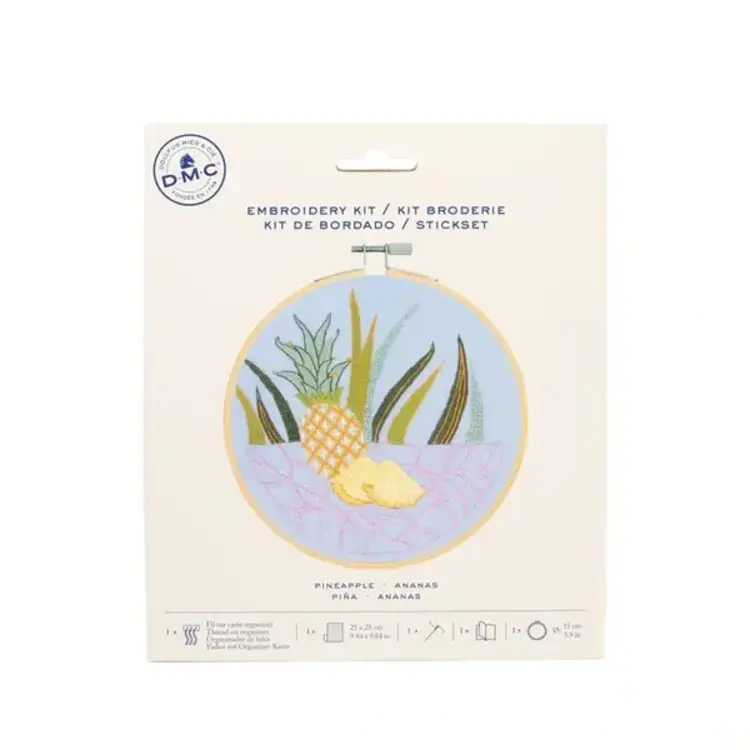 DMC Pineapple Embroidery Kit