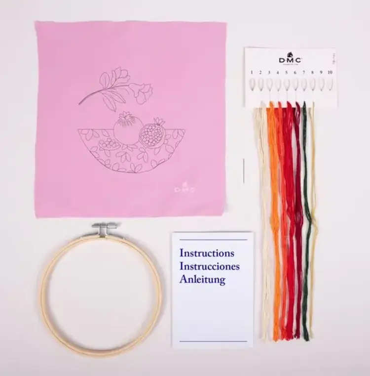 DMC Pomegranate Embroidery Kit