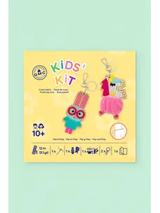 DMC Flip & Flap Cross Stitch Kit for Kids