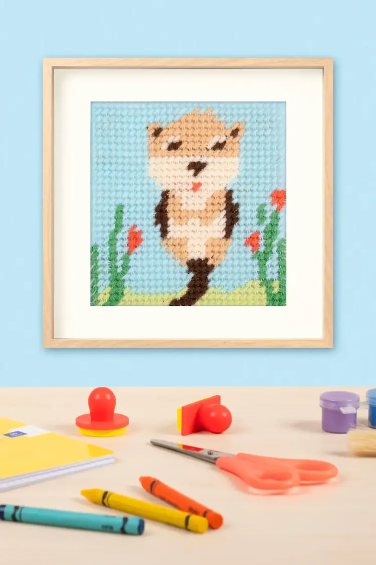 DMC Ollie the Otter Needlepoint Kit for Kids