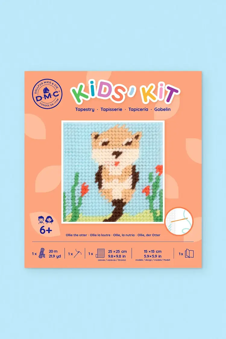 DMC Ollie the Otter Needlepoint Kit for Kids