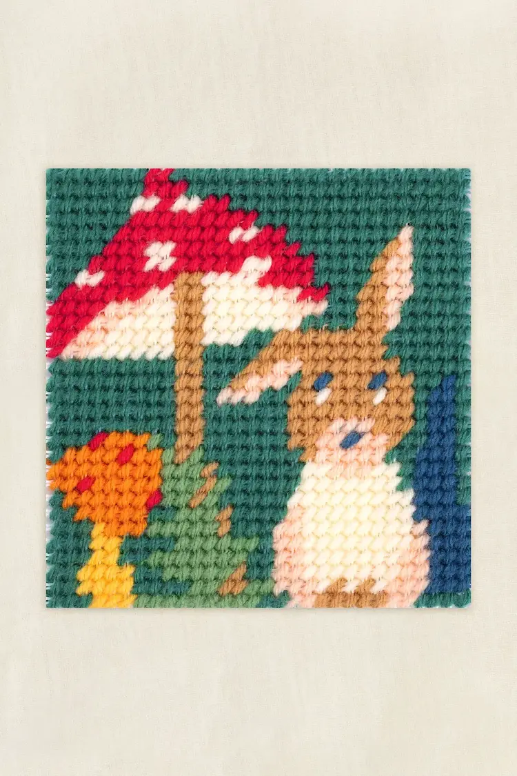 DMC Alain the Rabbit Needlepoint Kit for Kids