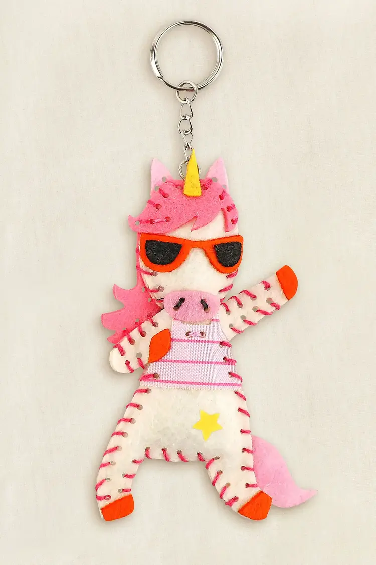 DMC Dancing Queen Felt Keyring Kit for Kids