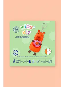 DMC Munchy the Capybara Felt Keyring Kit for Kids