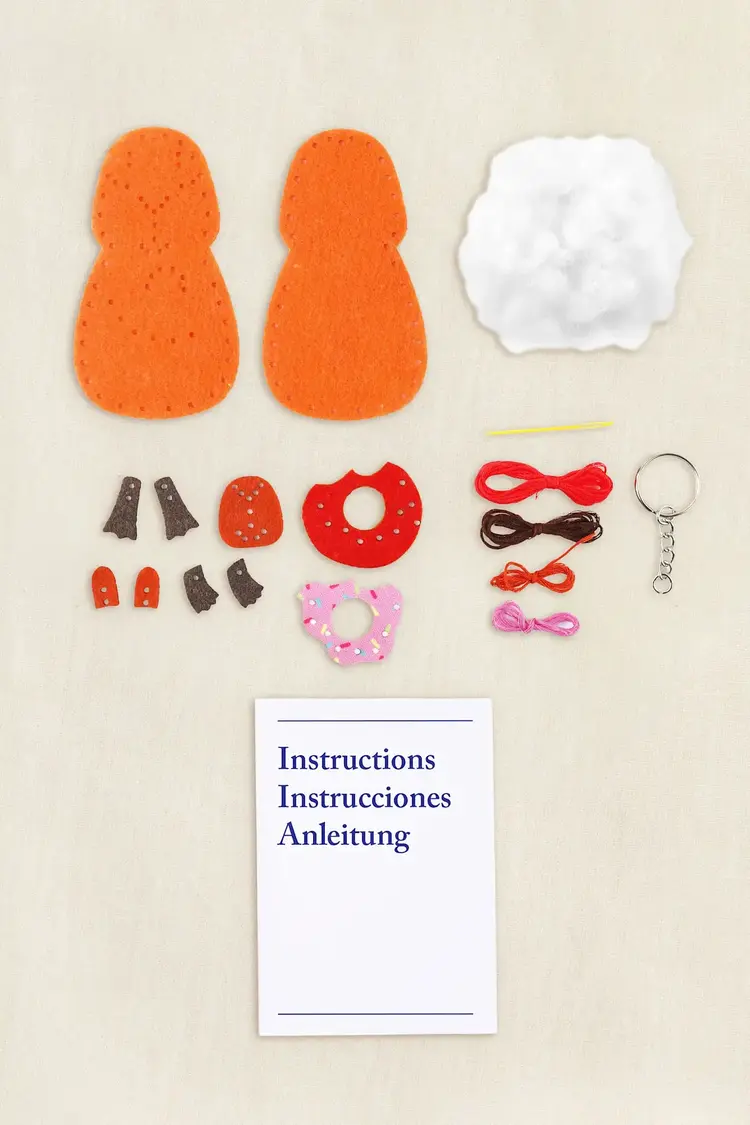 DMC Munchy the Capybara Felt Keyring Kit for Kids