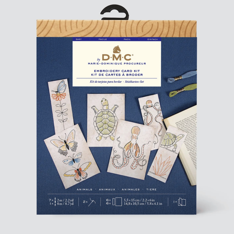 DMC Easy Embroidery Card Kit (Animals)