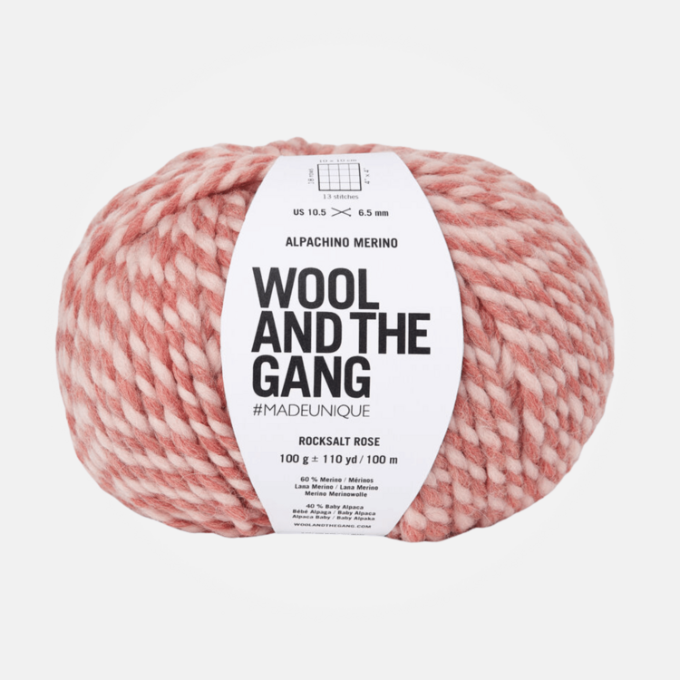 Wool and the Gang Alpachino Merino Twist | Rocksalt Rose