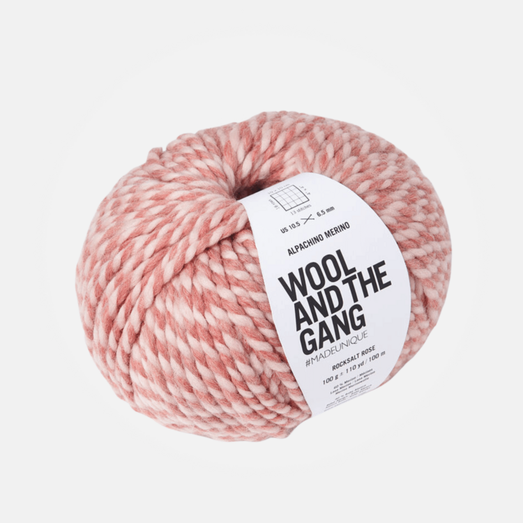 Wool and the Gang Alpachino Merino Twist | Rocksalt Rose