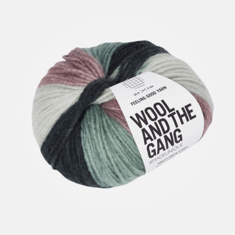 Wool and the Gang Feeling Good Stripe | Forest Green Stripe