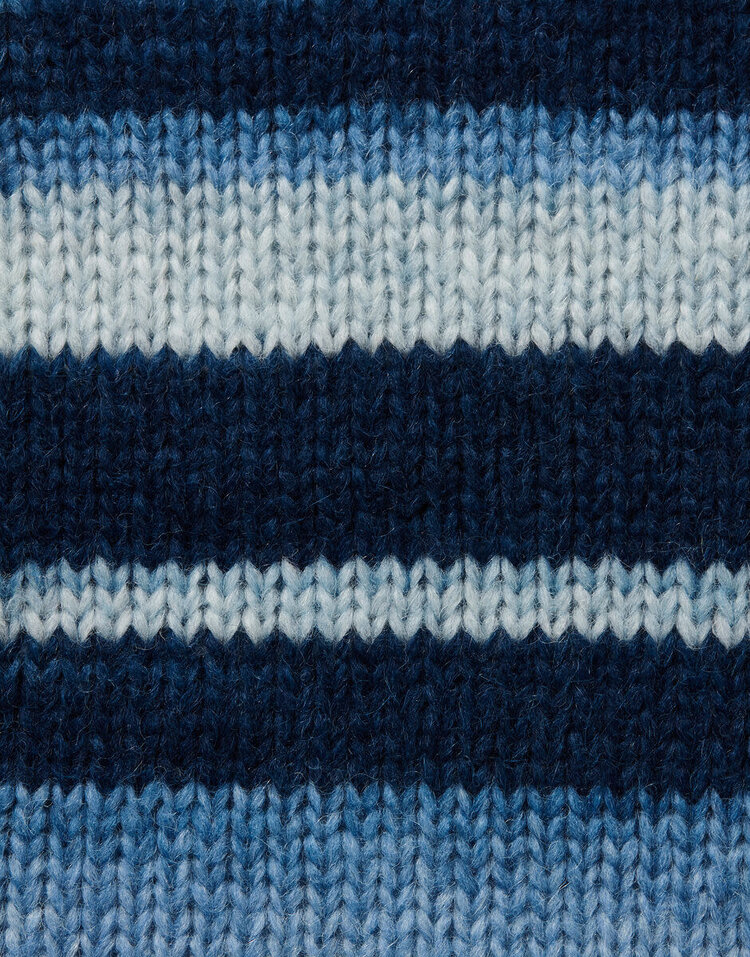 Wool and the Gang Feeling Good Stripe | Ocean Blue Stripe