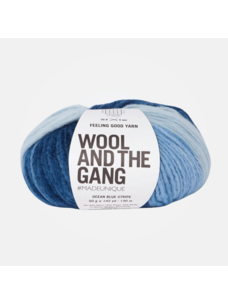Wool and the Gang Feeling Good Stripe | Ocean Blue Stripe