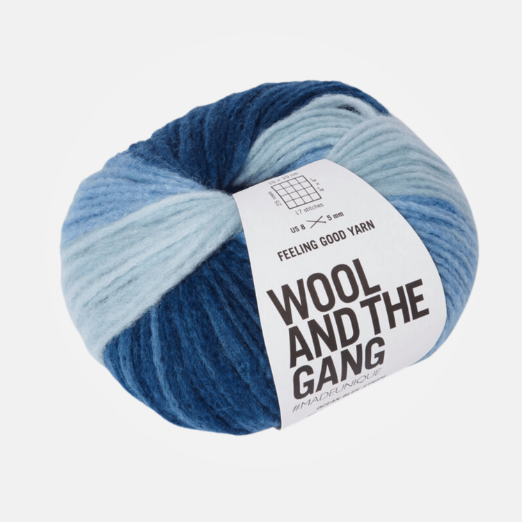 Wool and the Gang Feeling Good Stripe | Ocean Blue Stripe