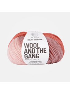 Wool and the Gang Feeling Good Stripe | Sugar Pink Stripe