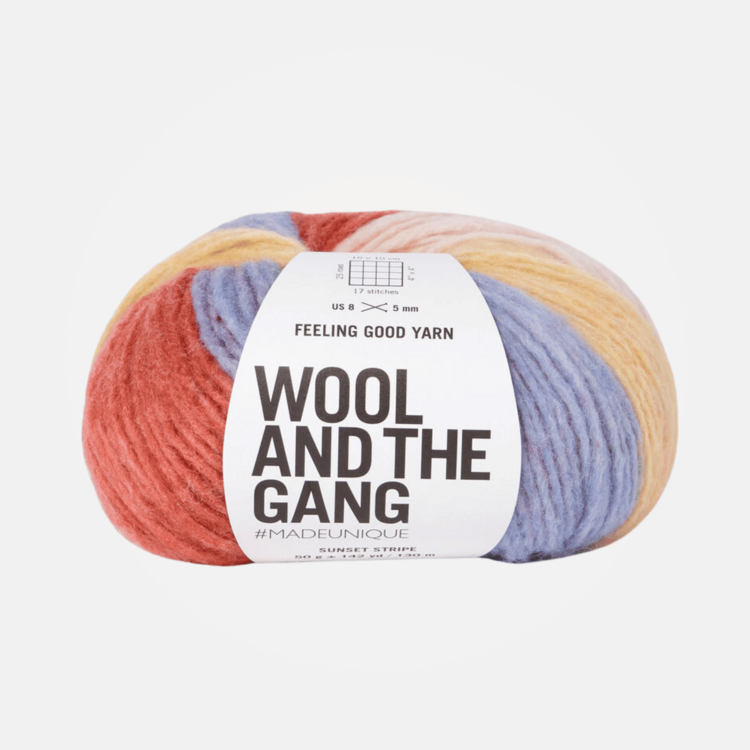 Wool and the Gang Feeling Good Stripe | Sunset Stripe