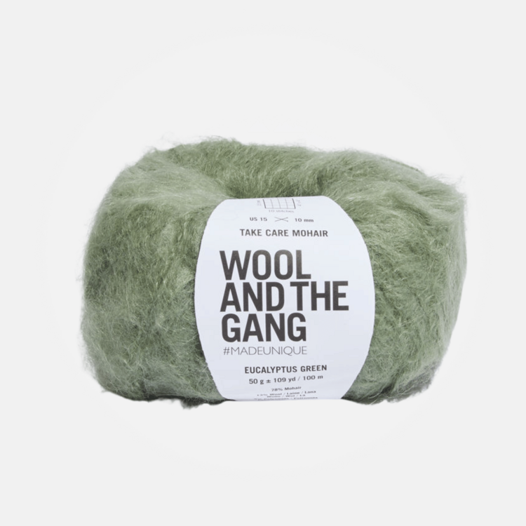 Wool and the Gang Take Care Mohair | Eucalyptus Green