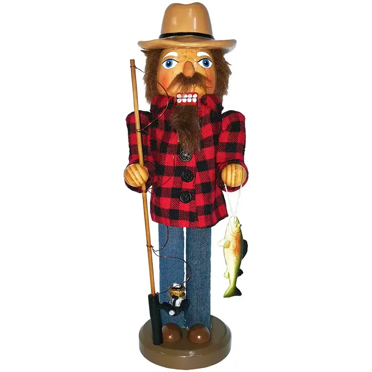 Santa’s Workshop Fisherman Nutcracker