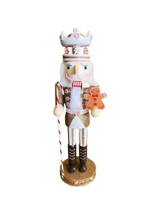 Santa’s Workshop Gingerbread King Nutcracker